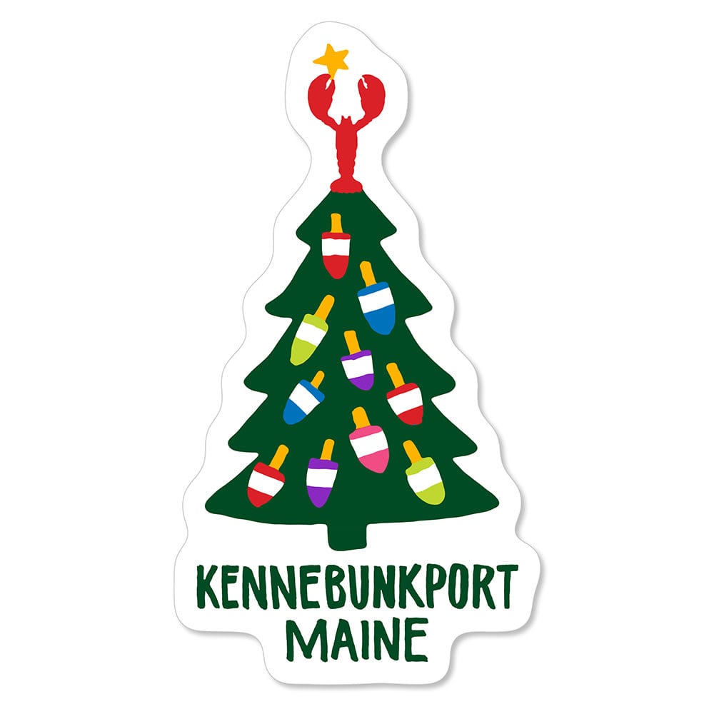 Daytrip Society - Kennebunkport Holiday Buoy Tree Sticker