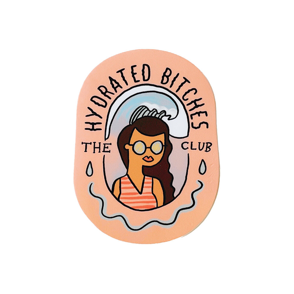 Abbie Ren Illustration - Hydrated Bitches Club Sticker