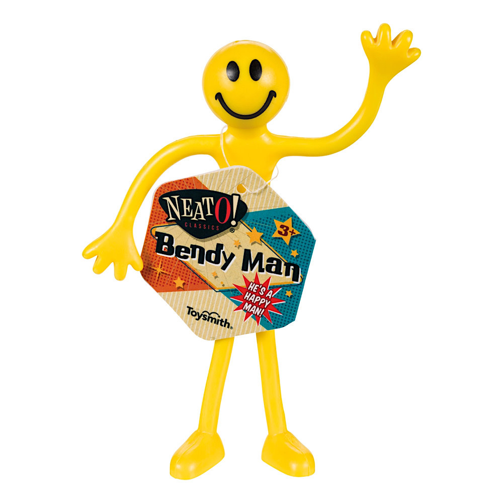Toysmith Smiley Bendy Man - 5 inches