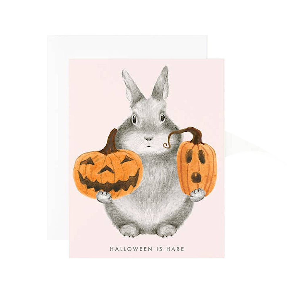 Dear Hancock Card - Halloween is Hare