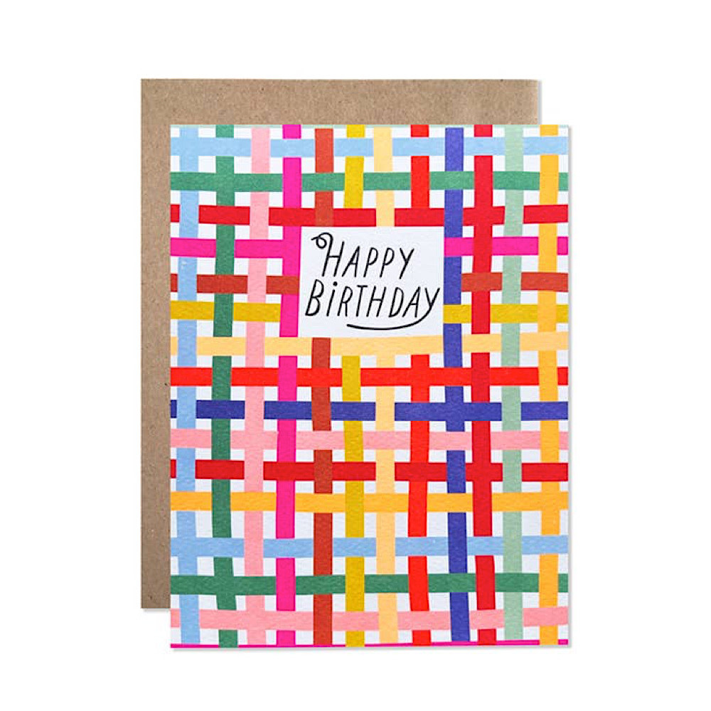 Hartland Cards Hartland Cards - Plaid Birthday Card