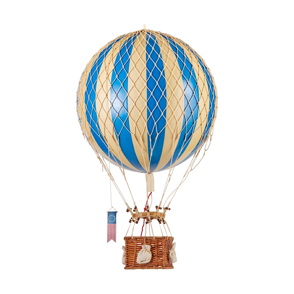 Authentic Models Hot Air Balloon - Royal Aero Decorative Balloon - Blue - Large 32cm