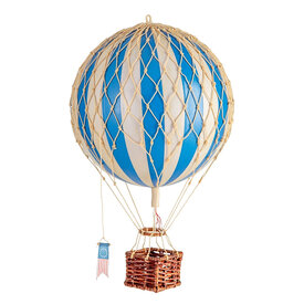 Authentic Models Hot Air Balloon - Travels Light - Blue - 18cm