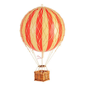 Authentic Models Hot Air Balloon - Floating The Skies - True Red - 8.5cm