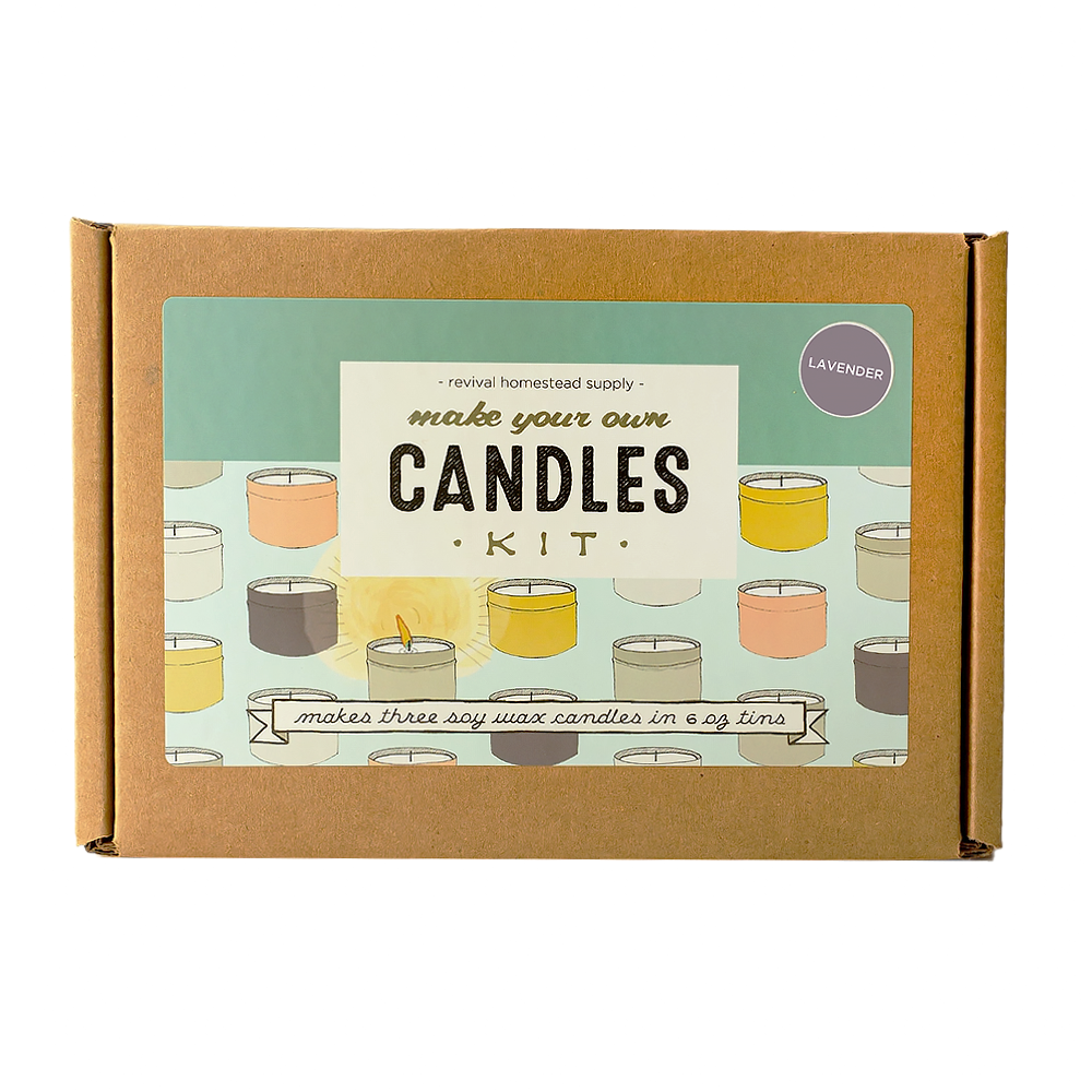 Revival Homestead Supply Revival Homestead Supply Soy Candle Kit - Lavender