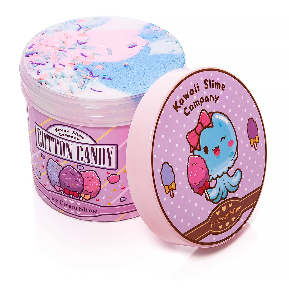 Kawaii Slime - Cotton Candy Scented Ice Cream Pint Slime