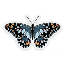 Elyse Breanne Design Elyse Breanne Design - Blue Speckled Butterfly Clear Sticker