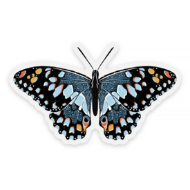 Elyse Breanne Design Elyse Breanne Design Clear Sticker - Blue Speckled Butterfly