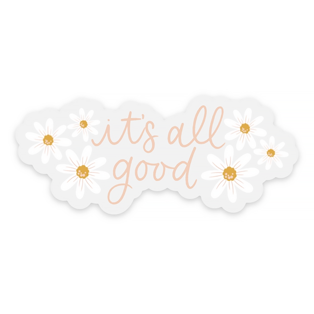 Elyse Breanne Design Elyse Breanne Design - Its All Good Daisy Clear Sticker