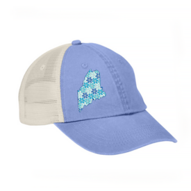 Lola Arts Lola Arts - Maine Flower Hat - Light Blue