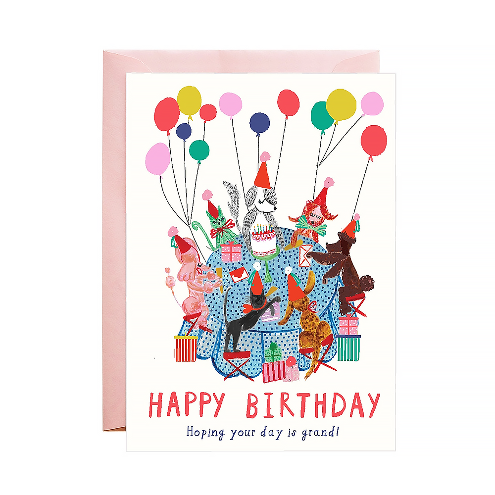 Mr. Boddington's Studio - Dog Party Birthday Card