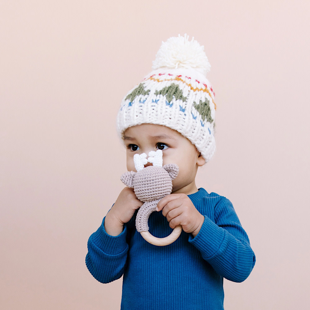 The Blueberry Hill Baby Tree Fair Isle Hat