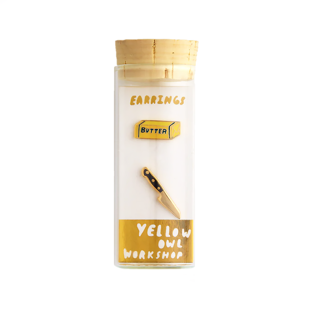 Yellow Owl Workshop Stud Earrings - Butter Knife
