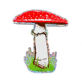 Little Lark Little Lark - Red Mushroom Glitter Sticker