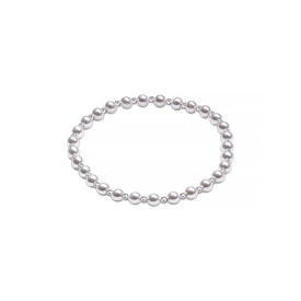 ENewton ENewton - Sterling Pearl Pattern Bracelet - Grateful - 4mm