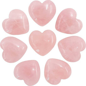 GeoCentral Rose Quartz Hearts