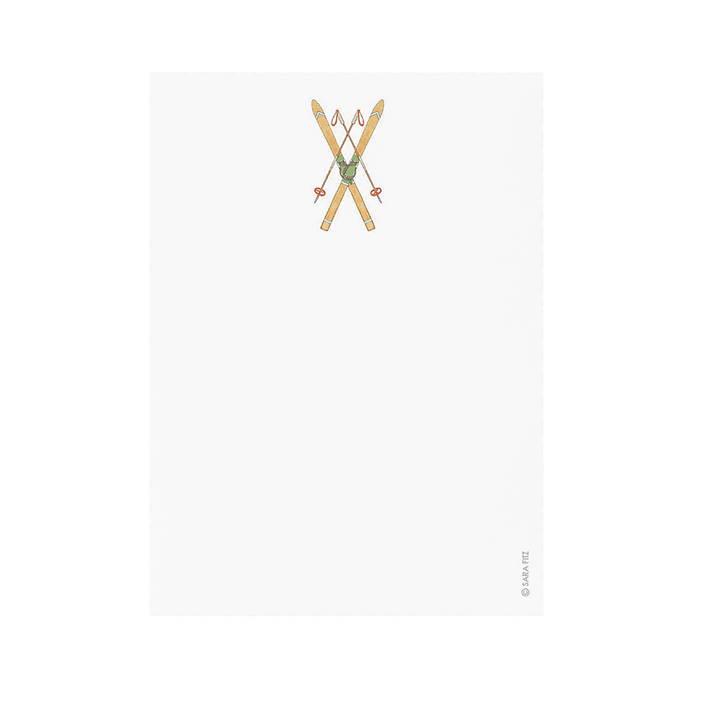 Sara Fitz Sara Fitz Notepad - Vintage Skis