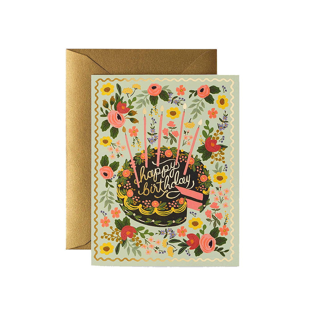 Rifle Paper Co. - Floral Cake Birthday Card