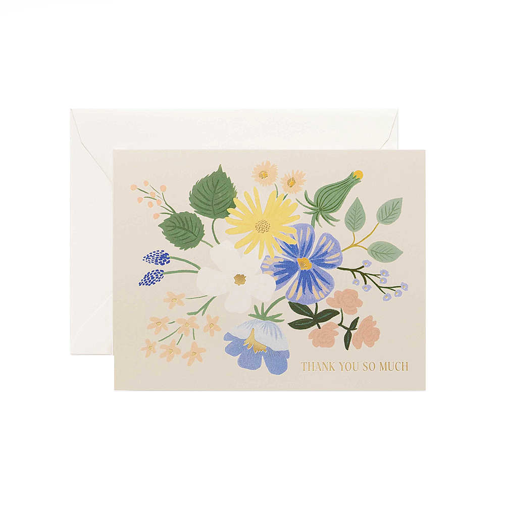 Rifle Paper Co. Rifle Paper Co. - Garden Party Blue Thank You Card