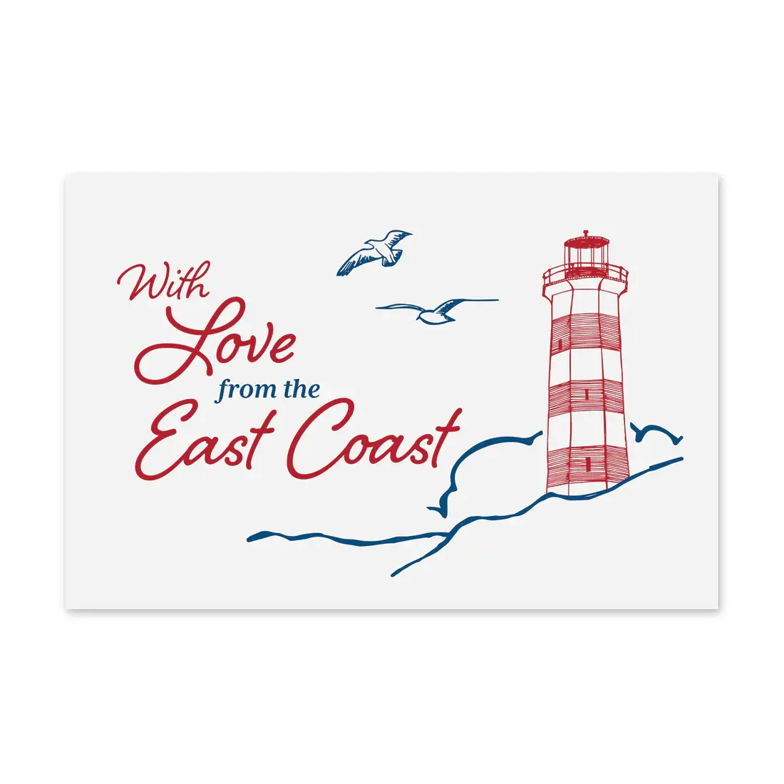 Inkwell Originals Inkwell Originals Postcard - East Coast Love