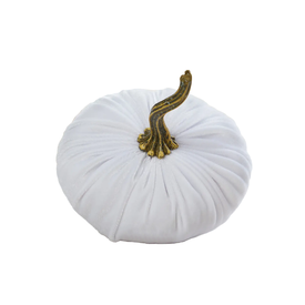 Your Heart's Content Your Heart's Content - Small Velvet Pumpkin - White