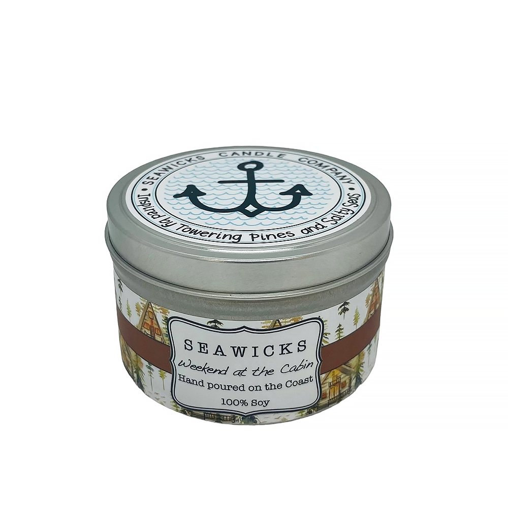 Seawicks Seawicks Large Tin Candle - Weekend at the Cabin
