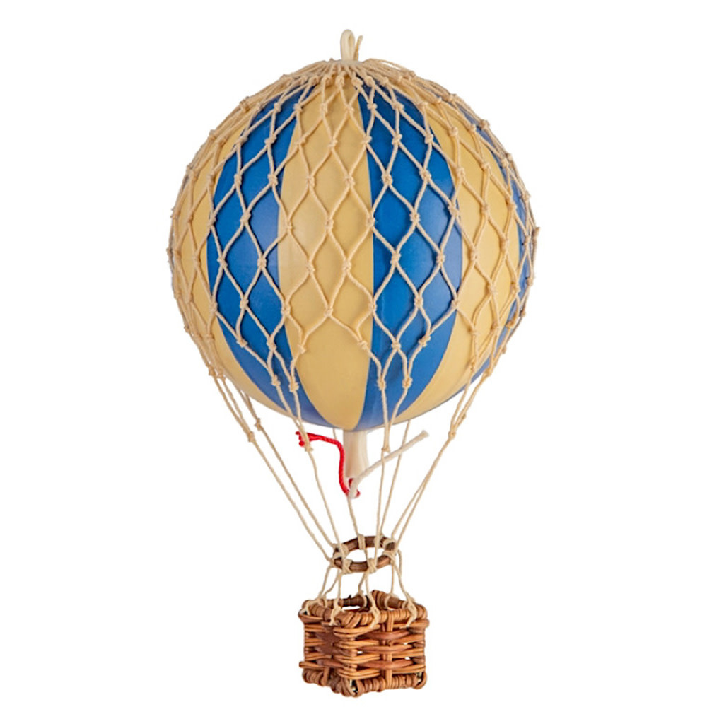 Hot Air Balloon - Floating The Skies - Blue - 8.5cm