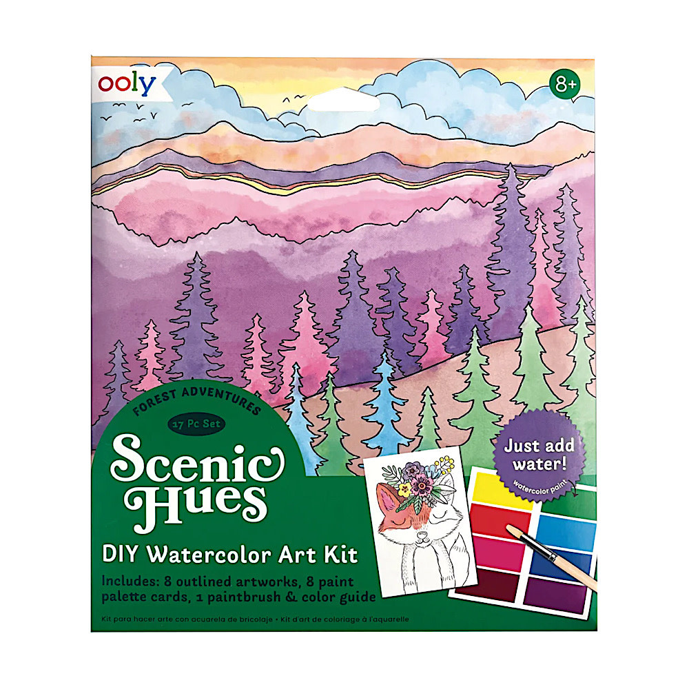 Ooly - Scenic Hues DIY Watercolor Kit - Forest Adventure