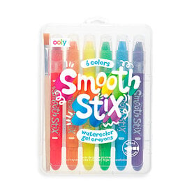 Ooly Ooly - Smooth Stix Watercolor Gel Crayons - Set of 6