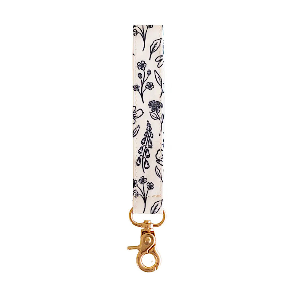 Elyse Breanne Design - Wristlet Keychain - Pressed Floral