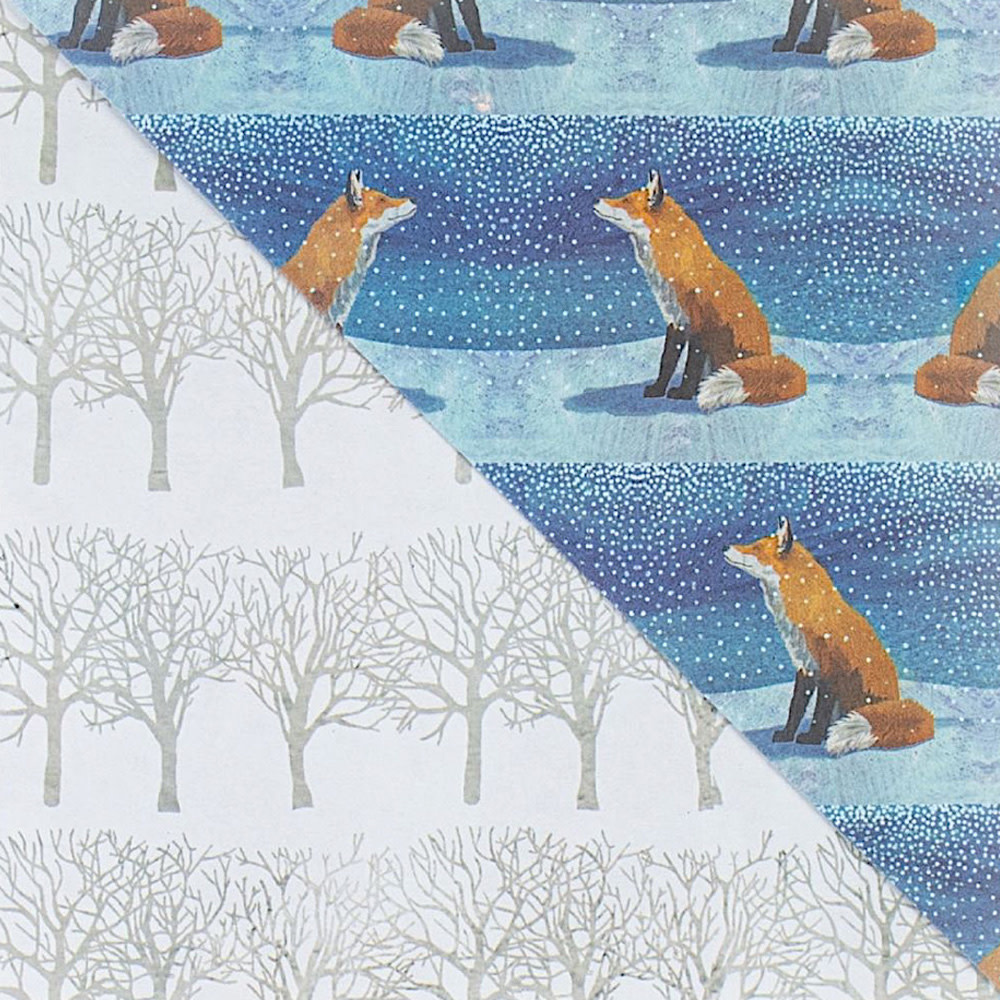 Wrappily Eco Gift Wrap - Double Sided - Fox Moments