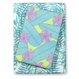 Wrappily Eco Gift Wrap Co. Wrappily Eco Gift Wrap - Double Sided - Plumeria/Palms