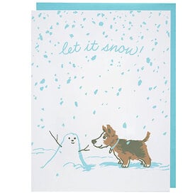 Smudge Ink Smudge Ink Card - Snow Day Pup Card