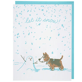 Smudge Ink Smudge Ink Card - Snow Day Pup