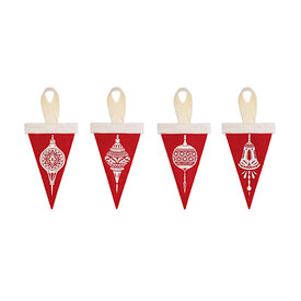 Oxford Pennant Oxford Pennant - Ornament Mini Pennant - Red