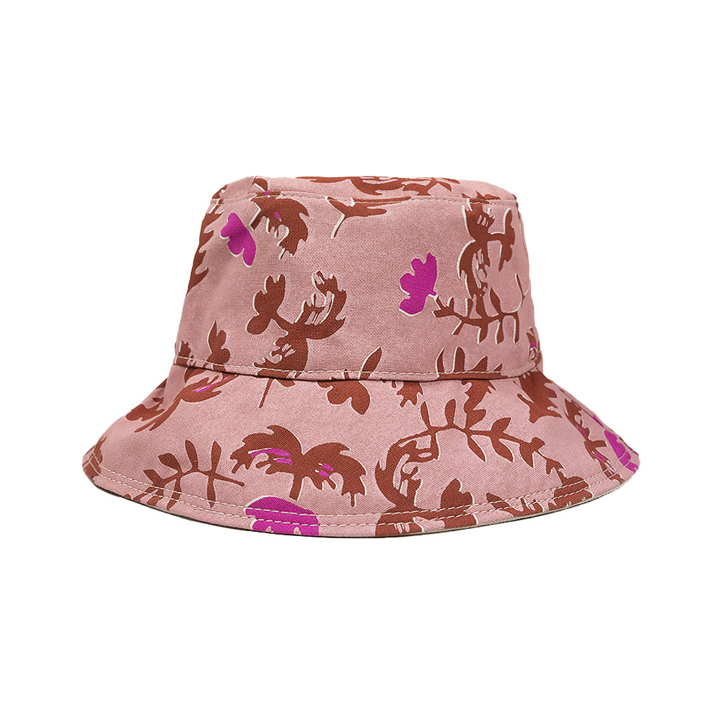 Erin Flett Erin Flett Bucket Hat - Pink Oak Rose - Onesize