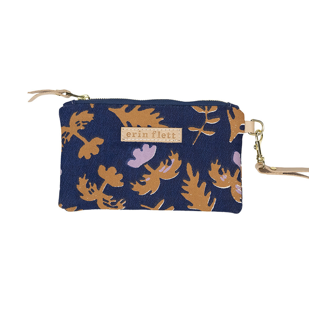 Erin Flett - Ellie Wristlet - Navy Oak Rose