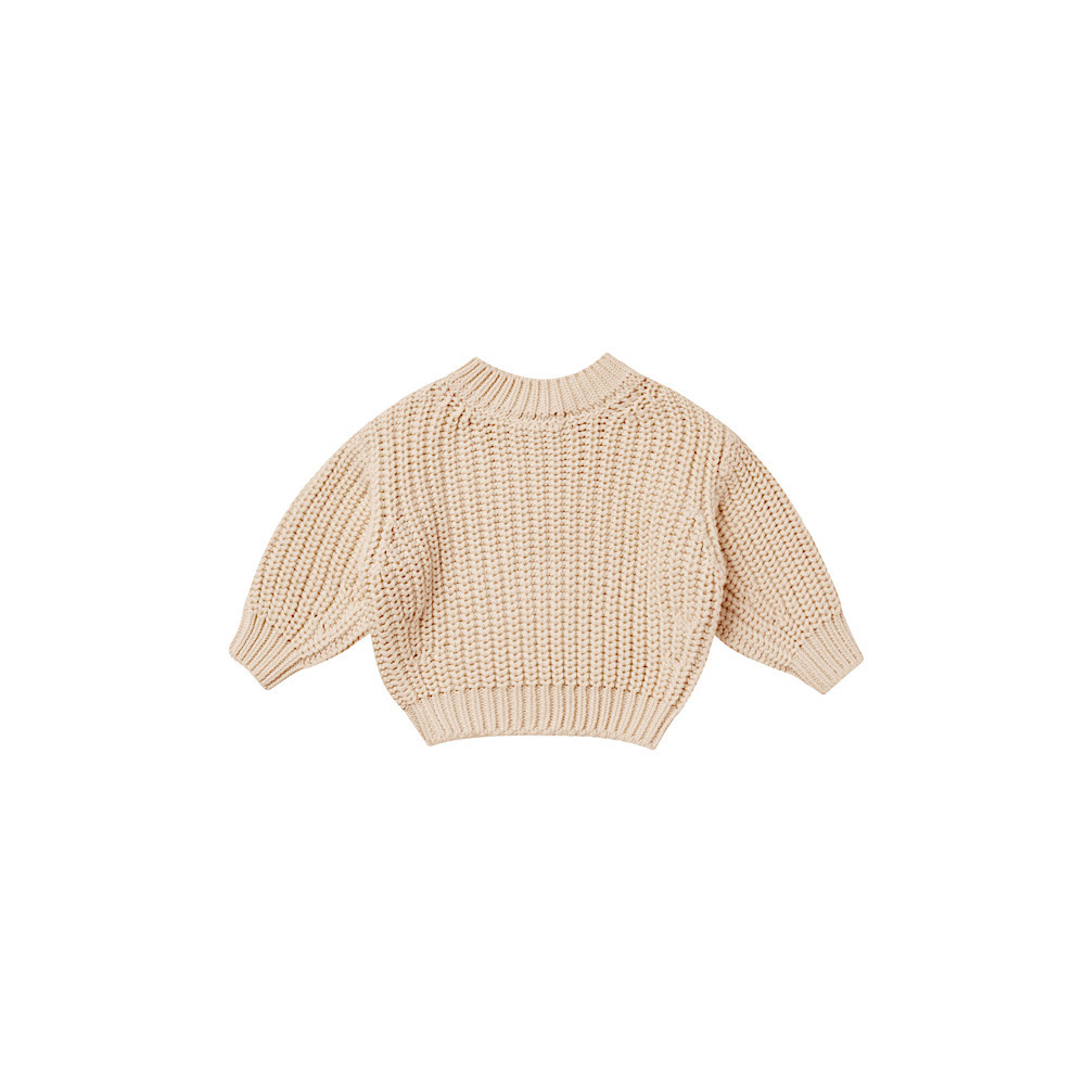 Quincy Mae Quincy Mae Chunky Knit Sweater - Shell