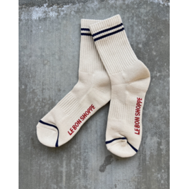 Le Bon Shoppe Le Bon Shoppe - Boyfriend Socks - Parchment