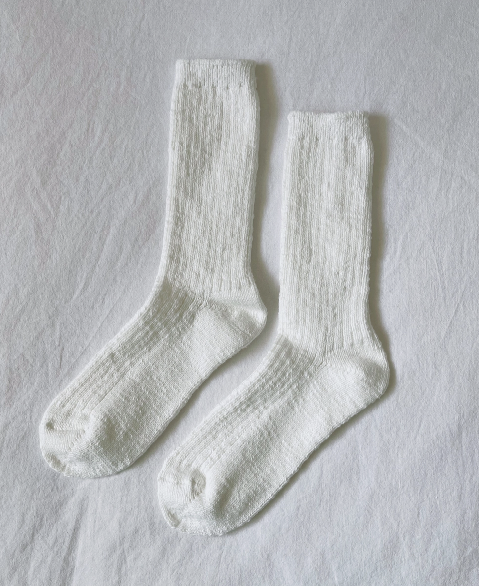 Le Bon Shoppe Le Bon Shoppe - Cottage Socks - White Linen