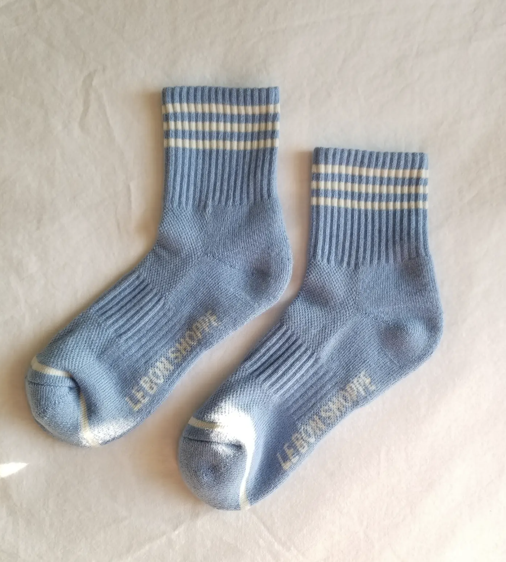 Le Bon Shoppe - Girlfriend Socks - Parisian Blue