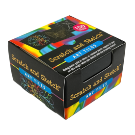 Peter Pauper Scratch and Sketch Activity Book - Art Tiles