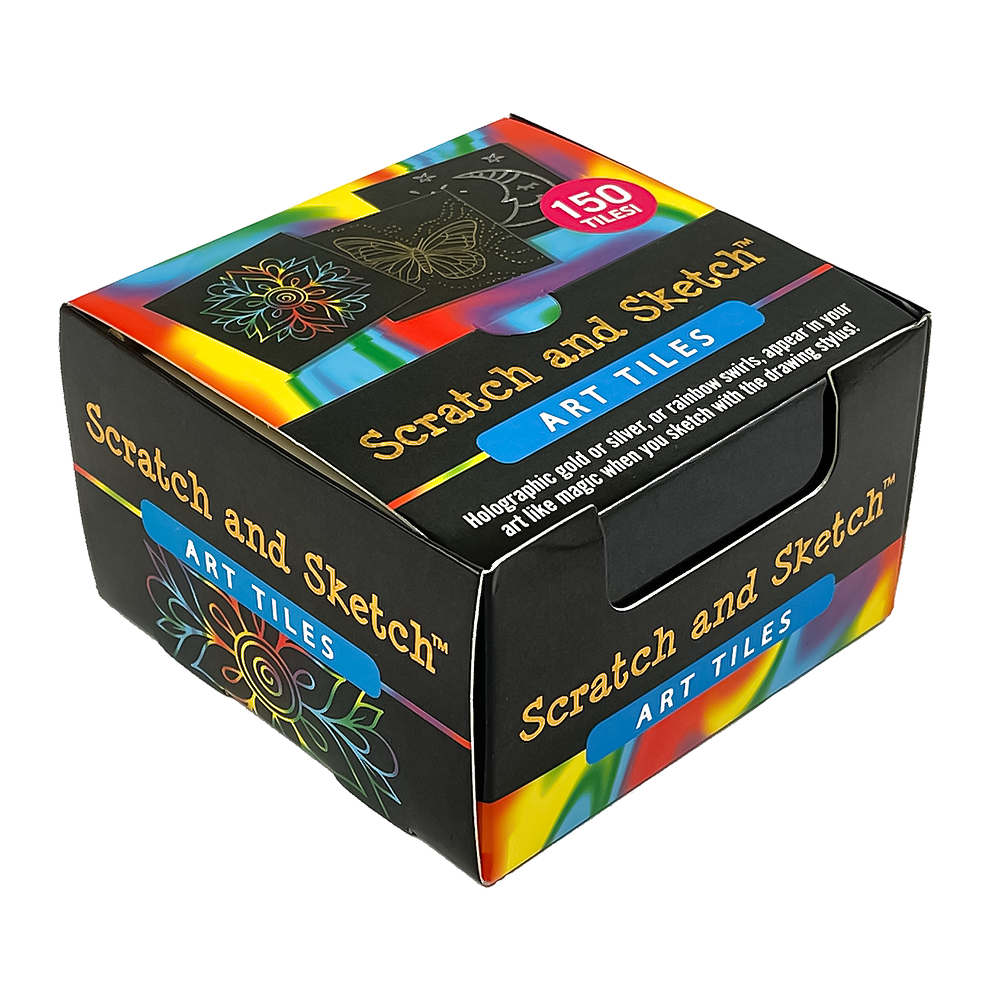 Peter Pauper Scratch and Sketch Activity Book - Art Tiles