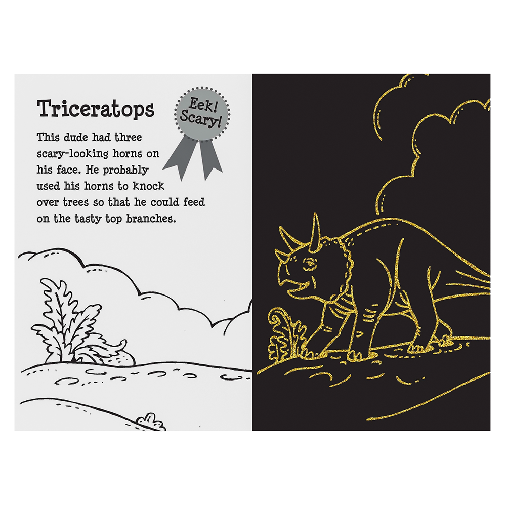 Scratch and Sketch Activity Book - Dino Dudes