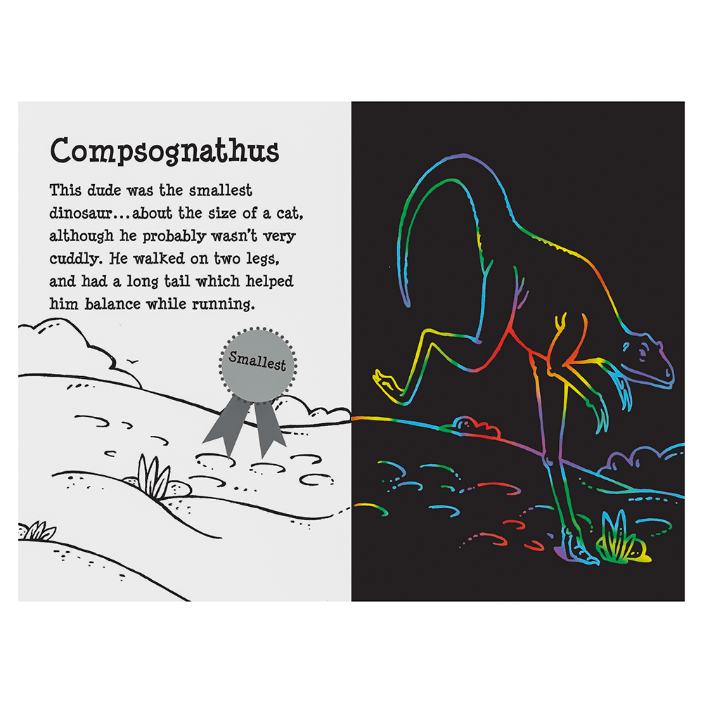 Scratch and Sketch Activity Book - Dino Dudes