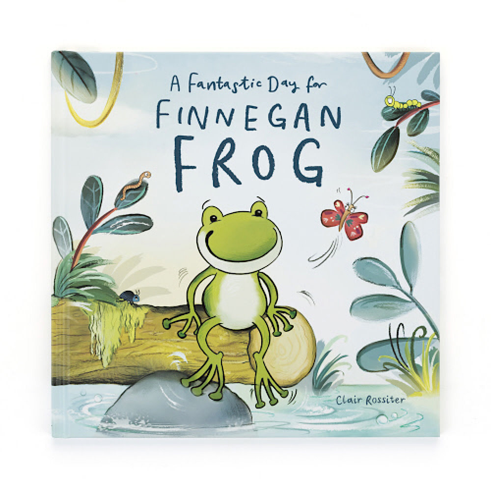 Jellycat A Fantastic Day for Finnegan Frog - Board Book