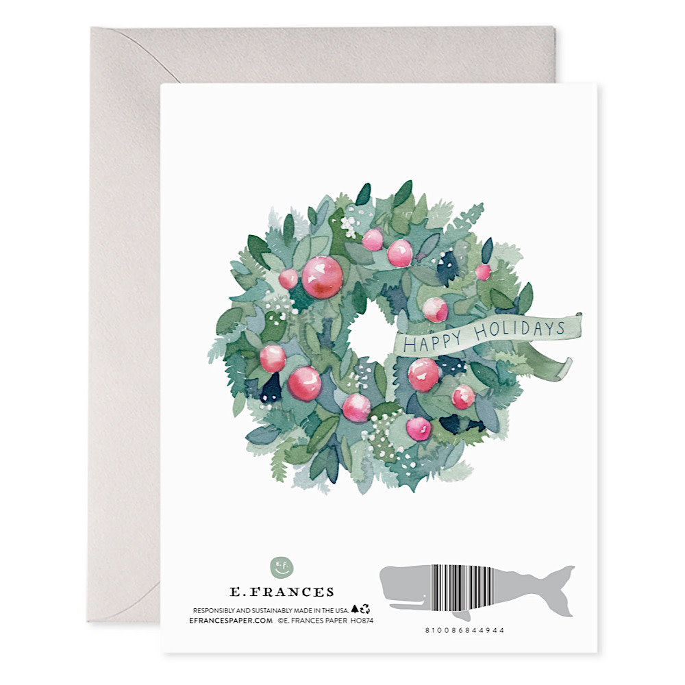 E. Frances - Comfort and Joy Wreath Card