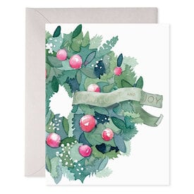 E Frances Paper E. Frances - Comfort and Joy Wreath Card