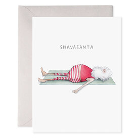 E Frances Paper E. Frances Card - Yoga Santa 'Shavasanta'