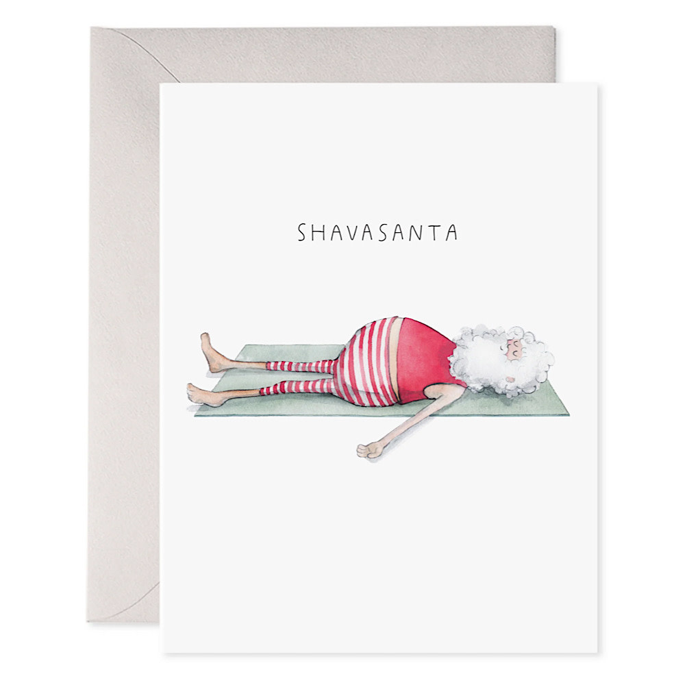 E Frances Paper E. Frances - Yoga Santa 'Shavasanta' Card